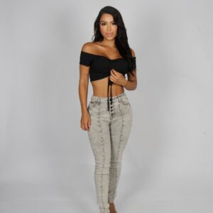 Jeans Esthetic Gris Claro