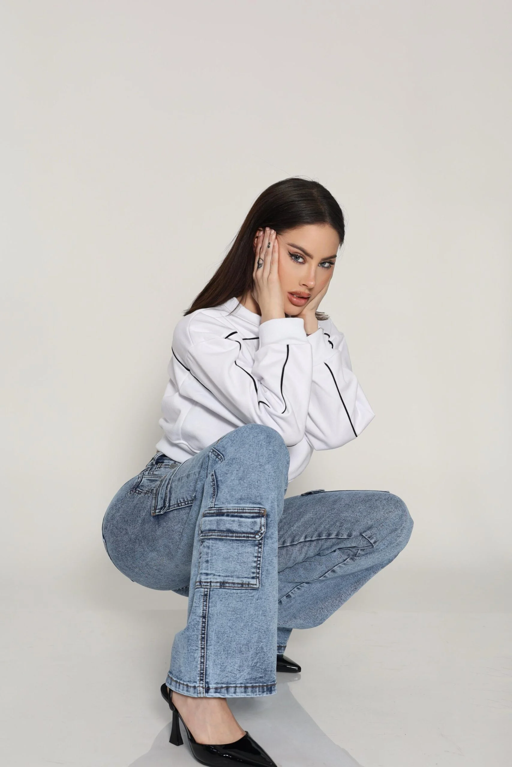Jeans Cargo Mujer Nevado - Vista 2