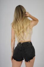 Short W Black Destroyed - Imagen 3