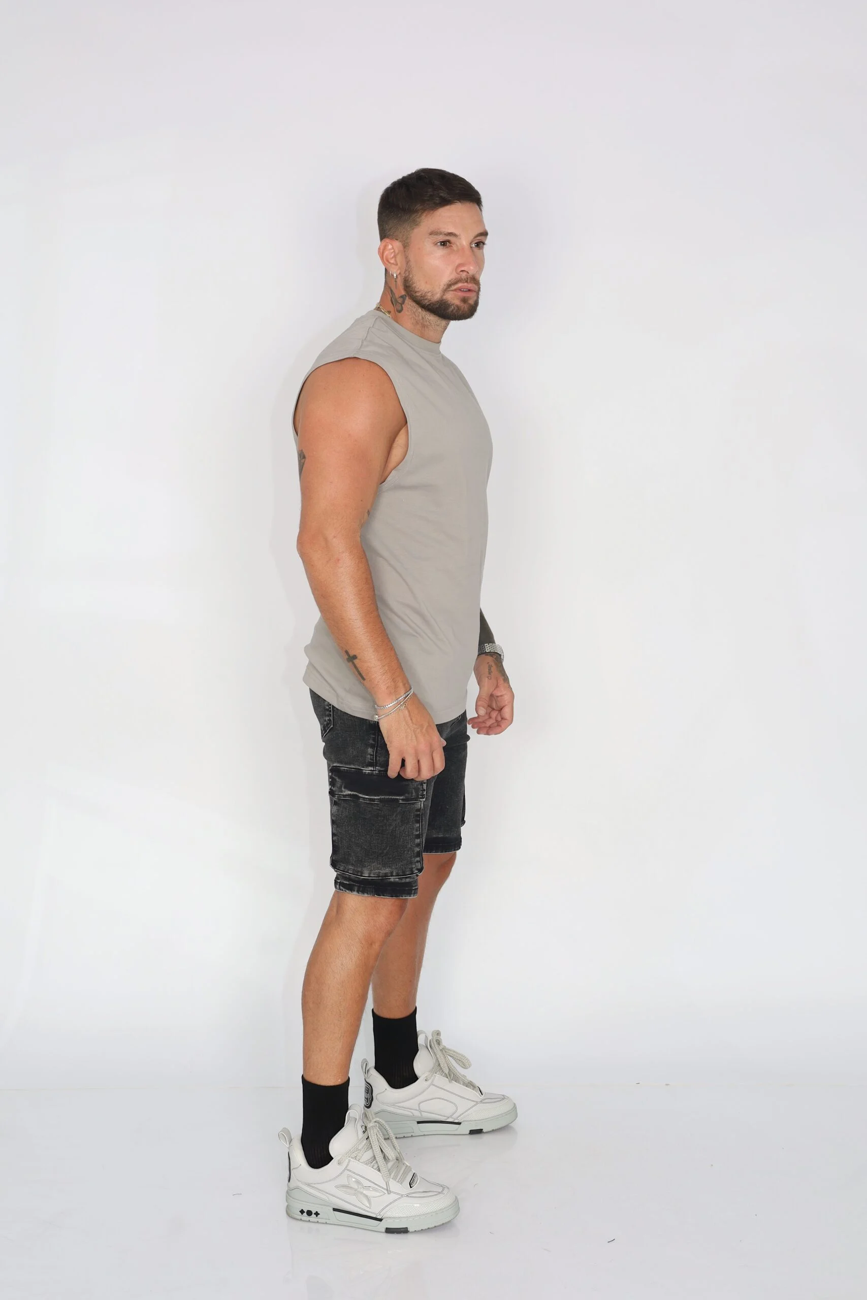 Short Cargo Gravillado Hombre - Vista 2