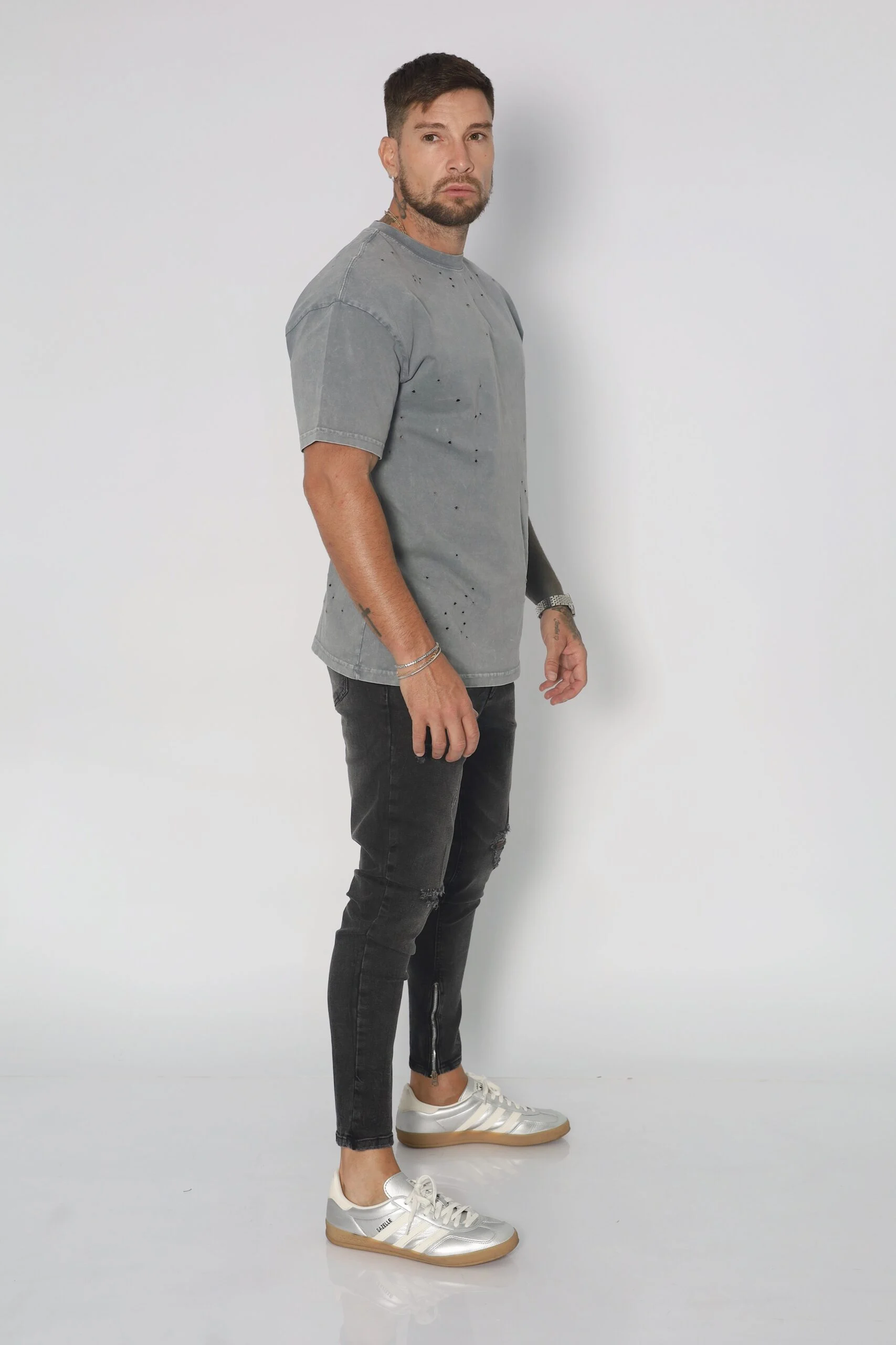 Jeans Hombre Dark Zipper - Vista 2