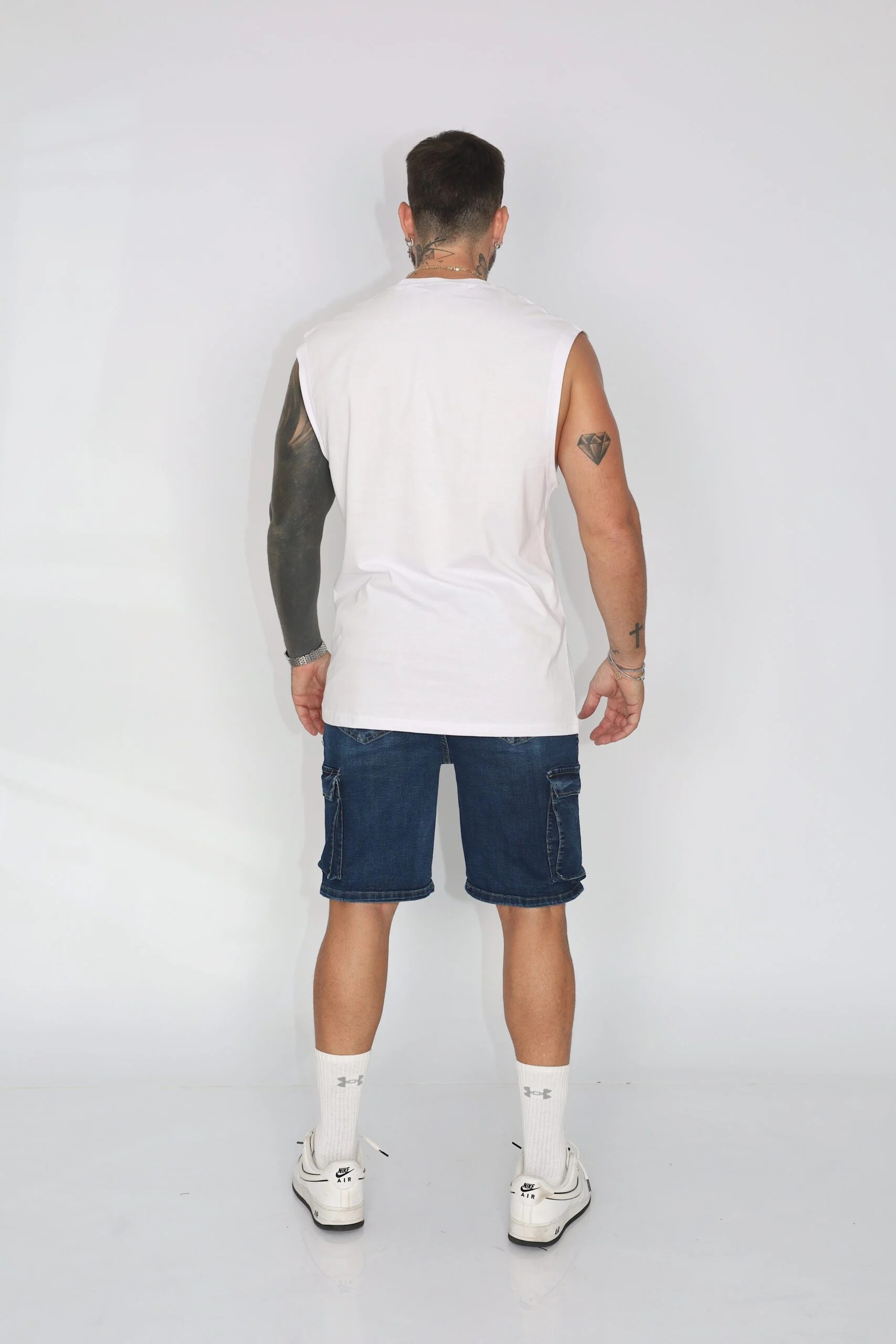 Short Cargo Hombre Blue Intermedio - Vista 5