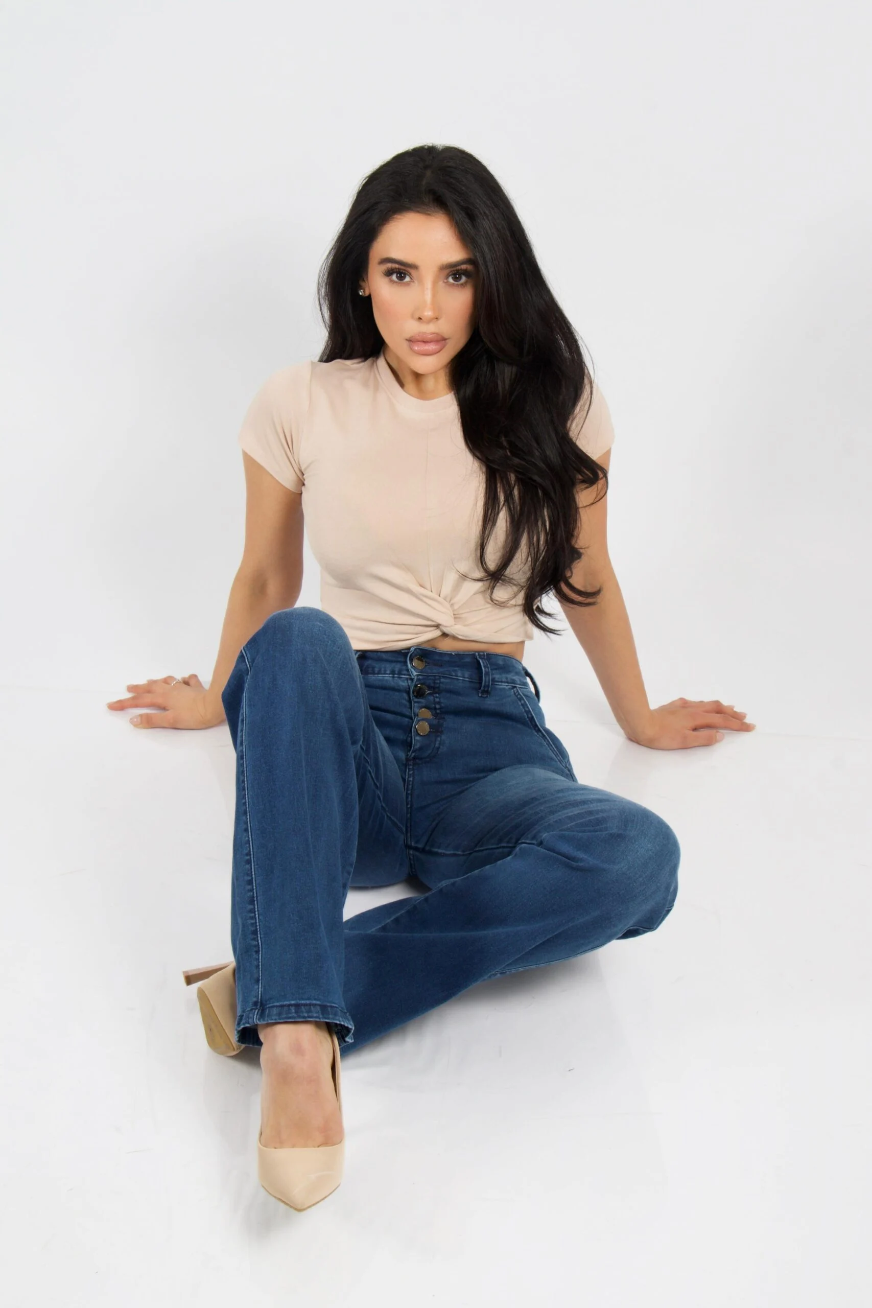 Jeans Wide Leg Blue intermedio - Vista 2