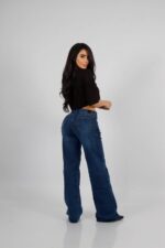 Jeans W Wide Leg Blue Intermedio - Imagen 3