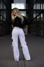 Jeans Cargo Multipocket Luxury White - Imagen 4