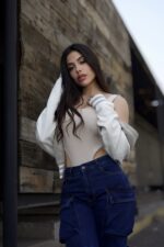 Jeans W Cargo Multipocket Luxury Blue - Imagen 5