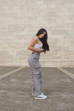 Jeans Cargo Multipocket Luxury Grigio - Imagen 8