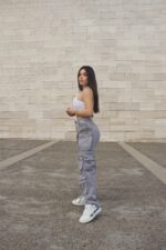 Jeans Cargo Multipocket Luxury Grigio - Imagen 2