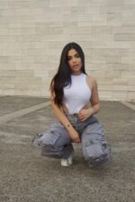 Jeans Cargo Multipocket Luxury Grigio - Imagen 3