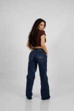 Jeans Wide Leg Black blue - Imagen 3