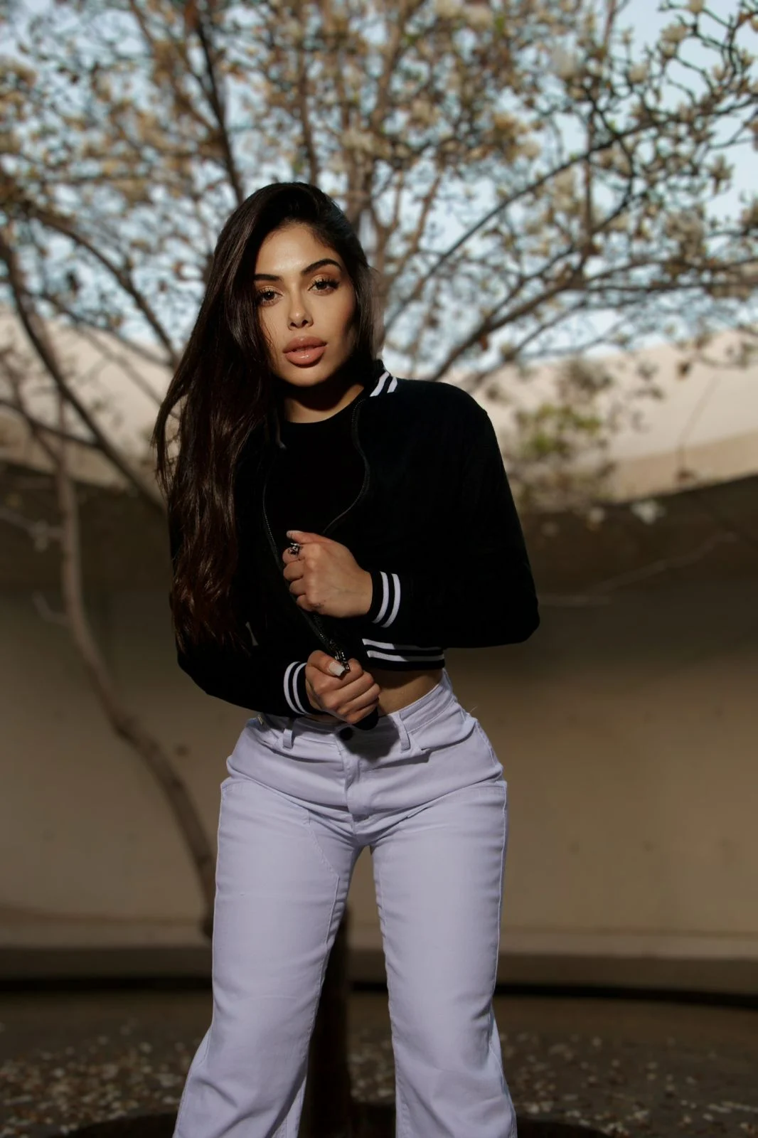 Jeans Wide Leg Luxury Mónaco Mujer White - Vista 4