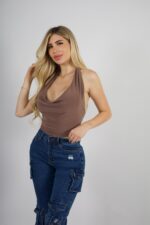 Jeans Woman Cargo Roma Blue Intermedio - Imagen 5