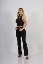 Jeans Cargo Paris Black Desgastado