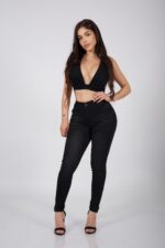 Jeans 1/b Zipper Black