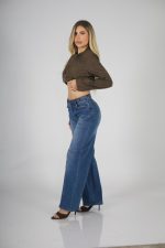 Jeans Baggy ajustable Azul intermedio - Imagen 3