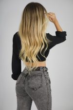 Jeans Wide Leg Gris destroyed ajustable - Imagen 7