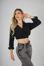 Jeans Wide Leg Gris destroyed ajustable - Imagen 8