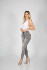 Jeans Lipo Shapper 5/b Grigio destroyed - Imagen 2