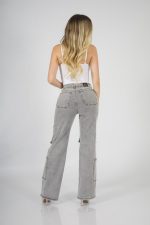 Jeans Straight Cargo Milán Grey - Imagen 5