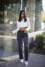 Jeans W Cargo Paris Dark desgastado