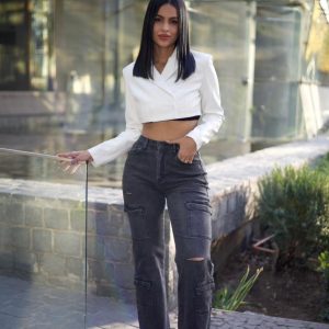 Jeans W Cargo Paris Dark desgastado