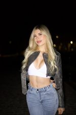 Jeans Flare Luxury ajustable celeste/ice - Imagen 4