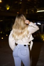 Jeans W Classic destroyed Celeste Ice - Imagen 5