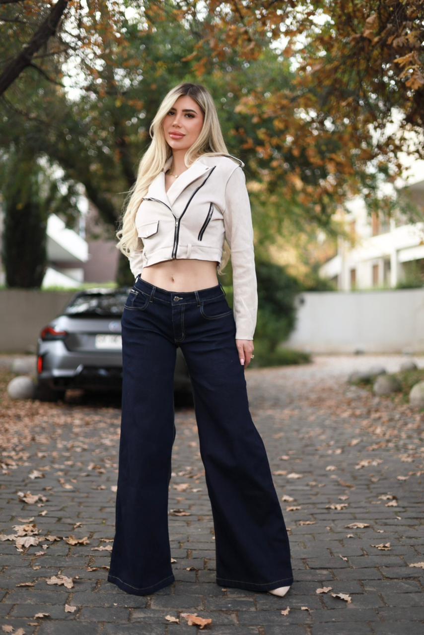 WhatsApp Image 2026-06-13 at 1.31.53 PM (1) Jeans Palazzo Street Aesthetic - Imagen 1