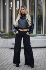 Jeans palazzo Street Aesthetic black