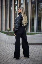 Jeans palazzo Street Aesthetic black - Imagen 3