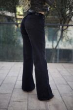Jeans Flare Geometric Black desgastado - Imagen 7