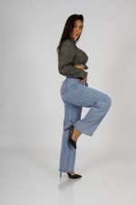 Jeans Baggy ajustable Celeste - Imagen 2