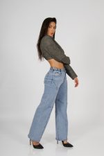 Jeans Baggy ajustable Celeste - Imagen 3