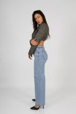 Jeans Baggy ajustable Celeste - Imagen 4