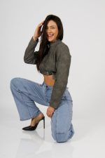 Jeans Baggy ajustable Celeste - Imagen 5