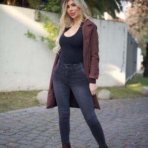 Jeans Lipo Pitillo Dark desgastado