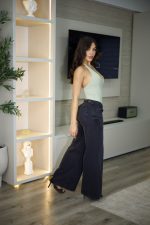 Jeans Palazzo Gris efecto sombra - Imagen 2