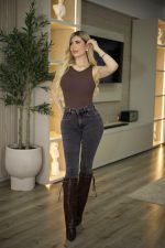Jeans W Classic Gris Nevado Intermedio