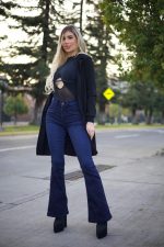 Flare Black Blue