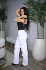 Jeans Cargo Multipocket Luxury White - Imagen 3