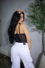 Jeans Cargo Multipocket Luxury White - Imagen 5
