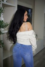 Jeans Wide Leg Fit Blue Intermedio - Imagen 6