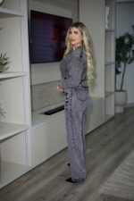 Jeans Wide Leg Fit Gris - Imagen 2