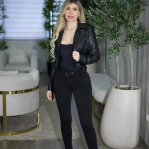 Jeans W Two Button Black