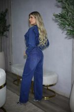 Jeans Baggy ajustable Azul intermedio - Imagen 4