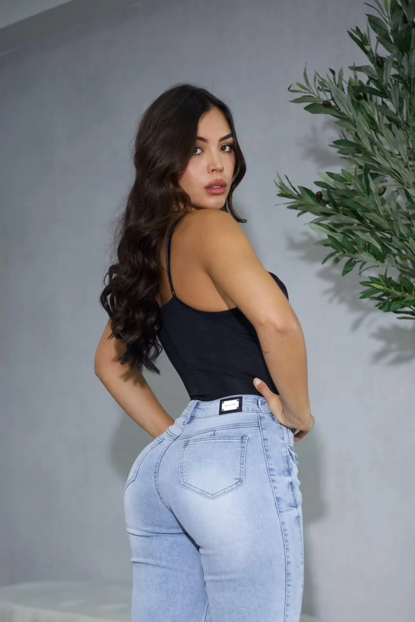 Jeans Wide Leg Fit Celeste - Vista 5
