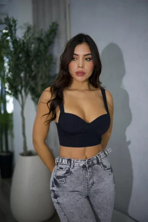 Jeans Wide Leg Fit Grigio - Vista 8